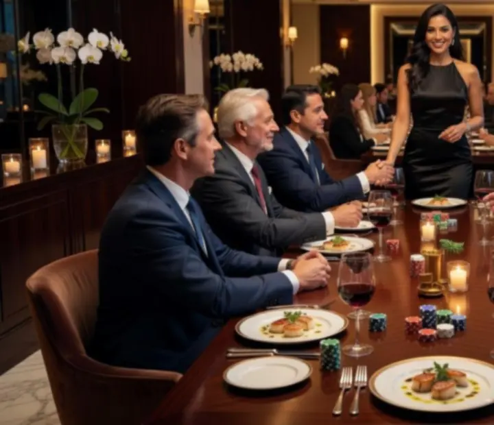 Céges rendezvény fine dining vacsorával és szimbolikus zsetonos poker programmal